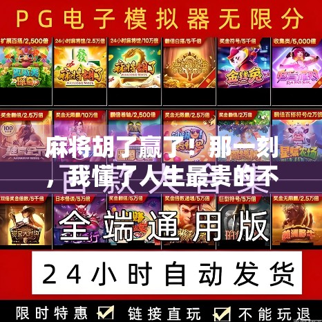 麻将胡了赢了！那一刻，我懂了人生最贵的不是钱，而是赢的滋味