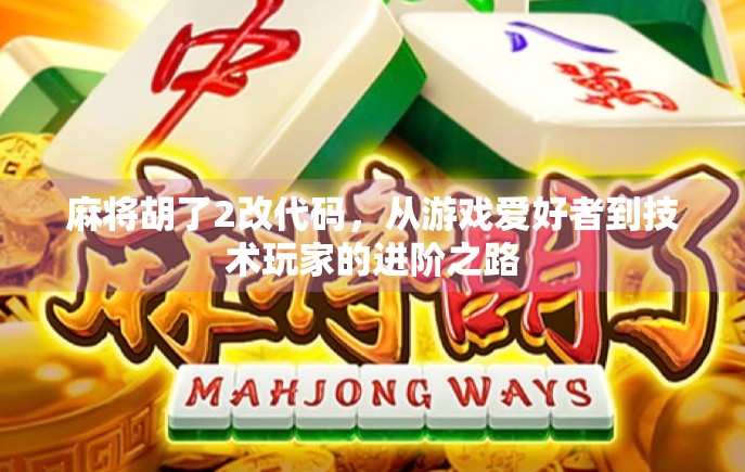 麻将胡了2改代码，从游戏爱好者到技术玩家的进阶之路