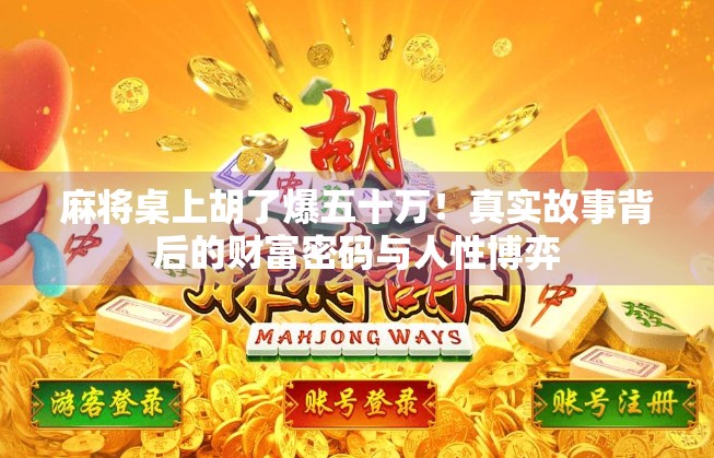 麻将桌上胡了爆五十万！真实故事背后的财富密码与人性博弈