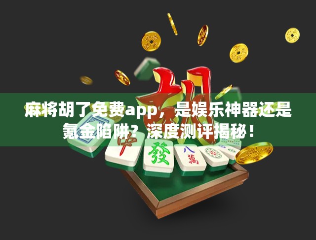 麻将胡了免费app，是娱乐神器还是氪金陷阱？深度测评揭秘！