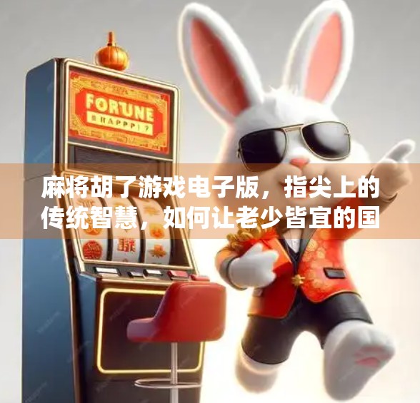 麻将胡了游戏电子版，指尖上的传统智慧，如何让老少皆宜的国粹焕发新生？