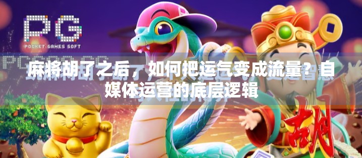 麻将胡了之后，如何把运气变成流量？自媒体运营的底层逻辑