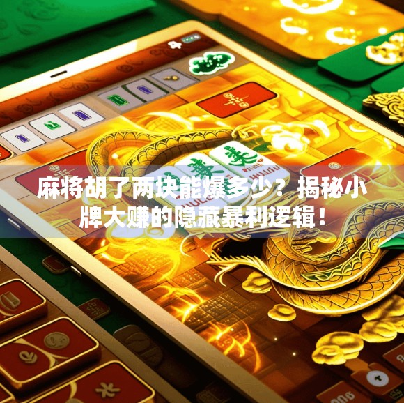 麻将胡了两块能爆多少?揭秘小牌大赚的隐藏暴利逻辑! 麻将胡了两块能爆多少?揭秘小牌大赚的隐藏暴利逻辑!