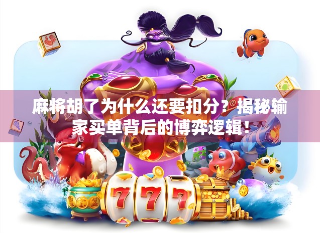 麻将胡了为什么还要扣分？揭秘输家买单背后的博弈逻辑！