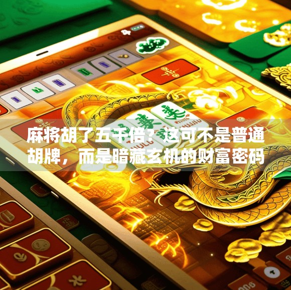 麻将胡了五千倍？这可不是普通胡牌，而是暗藏玄机的财富密码！