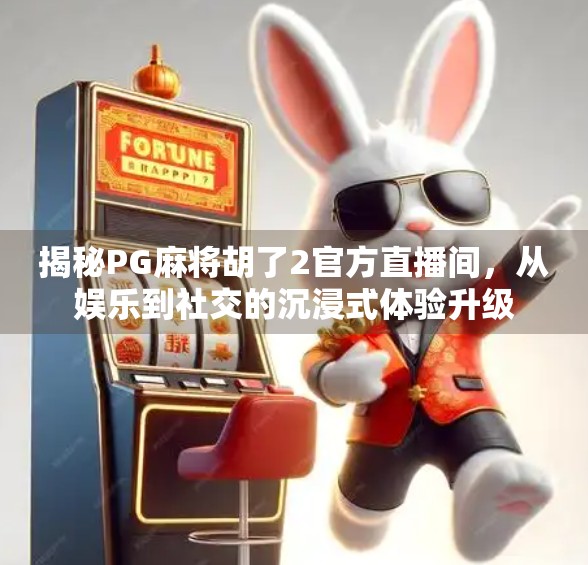 揭秘PG麻将胡了2官方直播间，从娱乐到社交的沉浸式体验升级