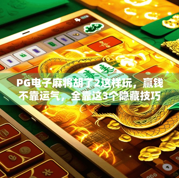 PG电子麻将胡了2这样玩,赢钱不靠运气,全靠这3个隐藏技巧! PG电子麻将胡了2这样玩,赢钱不靠运气,全靠这3个隐藏技巧!